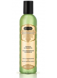 Массажное масло Naturals Vanilla Sandalwood с ароматом ванили и сандала - 236 мл. - Kama Sutra - купить с доставкой в Евпатории