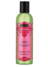 Массажное масло Naturals Strawberry Dreams с ароматом клубники - 59 мл. - Kama Sutra - купить с доставкой в Евпатории