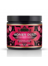 Пудра для тела Honey Dust Body Powder с ароматом клубники - 170 гр. - Kama Sutra - купить с доставкой в Евпатории
