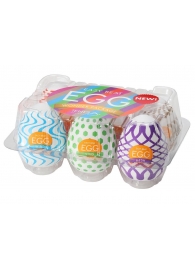 Набор из 6 мастурбаторов Tenga EGG IV с различным рельефом - Tenga - в Евпатории купить с доставкой