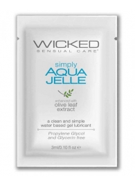 Гель-лубрикант Simply Aqua Jelle - 3 мл. - Wicked - купить с доставкой в Евпатории