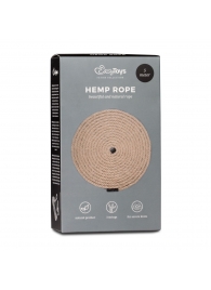 Пеньковая веревка для связывания Hemp Rope - 5 м. - Easy toys - купить с доставкой в Евпатории