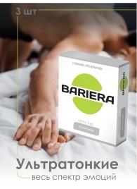 Ультратонкие презервативы Bariera Ultra Thin - 3 шт. - Bariera - купить с доставкой в Евпатории