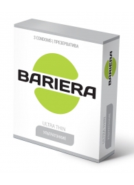 Ультратонкие презервативы Bariera Ultra Thin - 3 шт. - Bariera - купить с доставкой в Евпатории