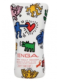 Мастурбатор-туба Keith Haring Soft Tube CUP - Tenga - в Евпатории купить с доставкой