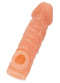 Телесная закрытая насадка с шершавой головкой Cock Sleeve Size S - 13,8 см. - KOKOS - в Евпатории купить с доставкой