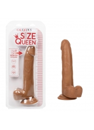 Коричневый фаллоимитатор Size Queen 8  - 25,5 см. - California Exotic Novelties