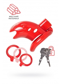 Красный мужской пояс верности из пластика - ToyFa - купить с доставкой в Евпатории