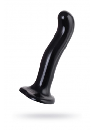 Черный стимулятор для пар P G-Spot Dildo Size M - 18 см. - Strap-on-me - в Евпатории купить с доставкой