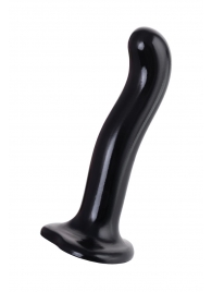 Черный стимулятор для пар P G-Spot Dildo Size M - 18 см. - Strap-on-me - в Евпатории купить с доставкой