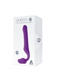 Лиловый безремневой страпон Queens M - Adrien Lastic - купить с доставкой в Евпатории