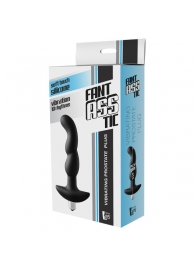 Черная вибропробка для простаты FantASStic Vibrating Prostate Plug - 14,5 см. - Dream Toys - в Евпатории купить с доставкой