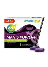 Возбуждающее средство для мужчин Mans Power plus - 10 капсул (0,35 гр.) +1 в подарок - SuperCaps - купить с доставкой в Евпатории