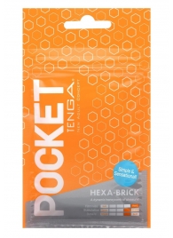 Карманный мастурбатор HEXA-BRICK - Tenga - в Евпатории купить с доставкой