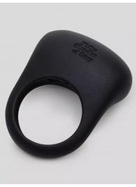 Черное эрекционное виброкольцо Sensation Rechargeable Vibrating Love Ring - Fifty Shades of Grey - в Евпатории купить с доставкой