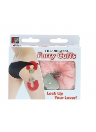 Металлические наручники с розовой меховой опушкой METAL HANDCUFF WITH PLUSH PINK - Dream Toys - купить с доставкой в Евпатории