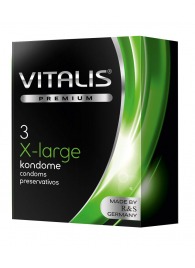 Презервативы увеличенного размера VITALIS PREMIUM x-large - 3 шт. - Vitalis - купить с доставкой в Евпатории