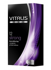 Презервативы с утолщённой стенкой VITALIS PREMIUM strong - 12 шт. - Vitalis - купить с доставкой в Евпатории