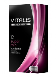 Ультратонкие презервативы VITALIS PREMIUM super thin - 12 шт. - Vitalis - купить с доставкой в Евпатории