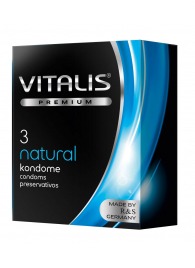 Классические презервативы VITALIS PREMIUM natural - 3 шт. - Vitalis - купить с доставкой в Евпатории