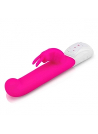 Розовый вибромассажер для G-точки Come hither G-Spot Rabbit - 24,5 см. - Rabbit Essentials