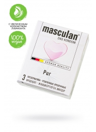 Супертонкие презервативы Masculan Pur - 3 шт. - Masculan - купить с доставкой в Евпатории