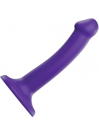 Фиолетовый фаллоимитатор-насадка Strap-On-Me Dildo Dual Density size S - 17 см. - Strap-on-me - купить с доставкой в Евпатории