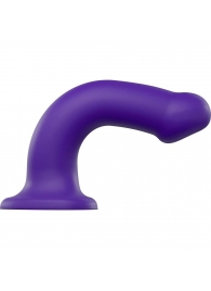 Фиолетовый фаллоимитатор-насадка Strap-On-Me Dildo Dual Density size L - 19 см. - Strap-on-me - купить с доставкой в Евпатории