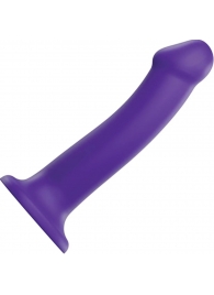 Фиолетовый фаллоимитатор-насадка Strap-On-Me Dildo Dual Density size L - 19 см. - Strap-on-me - купить с доставкой в Евпатории