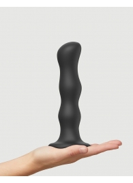 Черная насадка Strap-On-Me Dildo Geisha Balls size XL - Strap-on-me - купить с доставкой в Евпатории