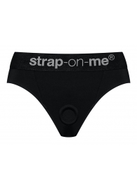 Черные трусики для насадок Heroine Lingerie Harness - size S - Strap-on-me - купить с доставкой в Евпатории