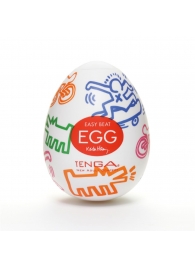 Мастурбатор-яйцо Keith Haring EGG STREET - Tenga - в Евпатории купить с доставкой