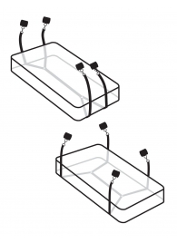 Фиксаторы для кровати WRAPAROUND MATTRESS RESTRAIN - Pipedream - купить с доставкой в Евпатории