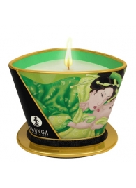 Массажная свеча Exotic Green Tea с ароматом зелёного чая - 170 мл. - Shunga - купить с доставкой в Евпатории