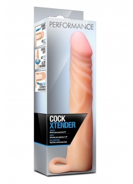 Телесная насадка на пенис Cock Xtender - 17,7 см. - Blush Novelties - в Евпатории купить с доставкой