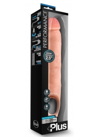 Телесная насадка-удлинитель 11.5 Inch Silicone Cock Sheath Penis Extender - 29,2 см. - Blush Novelties - в Евпатории купить с доставкой