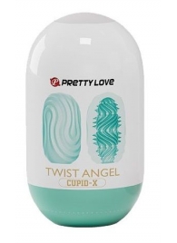 Бирюзовый мастурбатор-яйцо Twist Angel - Baile - в Евпатории купить с доставкой