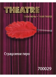 Красное страусовое пёрышко - ToyFa - купить с доставкой в Евпатории