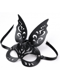 Черная ажурная маска  Зайка  с ушками - Crazy Handmade - купить с доставкой в Евпатории