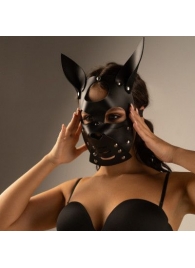 Черная маска  Собака  с ушками - Crazy Handmade - купить с доставкой в Евпатории