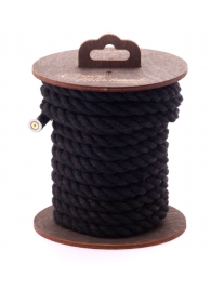 Черная хлопковая веревка для бондажа на катушке - 5 м. - Crazy Handmade - купить с доставкой в Евпатории