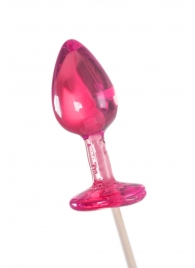 Розовый леденец  в форме анальной втулки со вкусом айриш крим - 29 гр. - Sosuчki - купить с доставкой в Евпатории