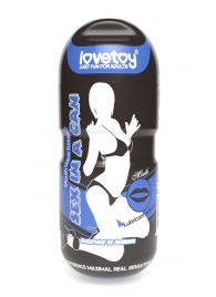 Мастурбатор-ротик с вибрацией Sex In A Can Mouth Lotus Tunnel - Lovetoy - в Евпатории купить с доставкой