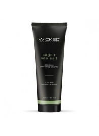 Массажный легкий крем WICKED Sage plus Sea Salt - 120 мл. - Wicked - купить с доставкой в Евпатории