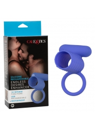 Синее эрекционное виброкольцо Silicone Rechargeable Endless Desires Enhancer - California Exotic Novelties - в Евпатории купить с доставкой