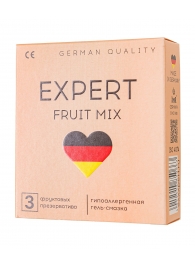 Ароматизированные презервативы EXPERT Fruit Mix - 3 шт. - Expert - купить с доставкой в Евпатории