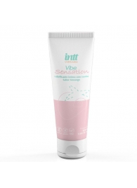 Лубрикант на водной основе Vibe Sensation с клубничным вкусом и легким вибрирующим эффектом - 50 гр. - INTT - купить с доставкой в Евпатории