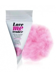 Съедобное согревающее массажное масло Love Me Tender Cotton Candy с ароматом сладкой ваты - 10 мл. - Love to Love - купить с доставкой в Евпатории