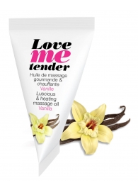 Съедобное согревающее массажное масло Love Me Tender Vanilla с ароматом ванили - 10 мл. - Love to Love - купить с доставкой в Евпатории