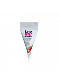 Съедобное согревающее массажное масло Love Me Tender Strawberry с ароматом клубники - 10 мл. - Love to Love - купить с доставкой в Евпатории